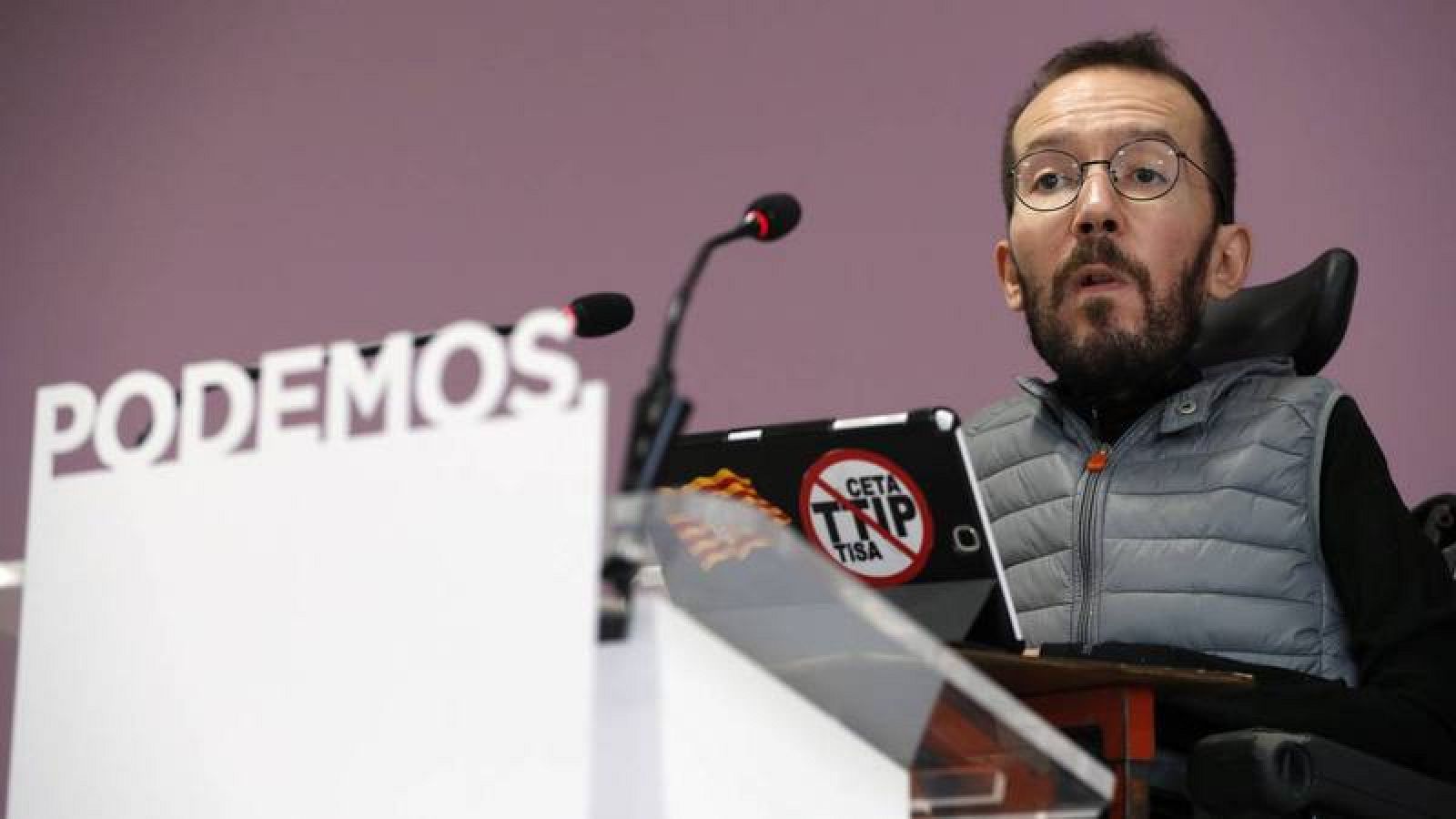 El secretario de Organización de Podemos, Pablo Echenique.