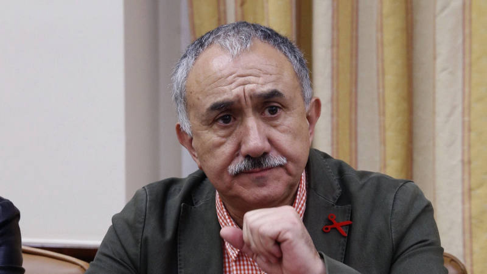 El secretario general de UGT, José Álvarez Suárez, en el Congreso