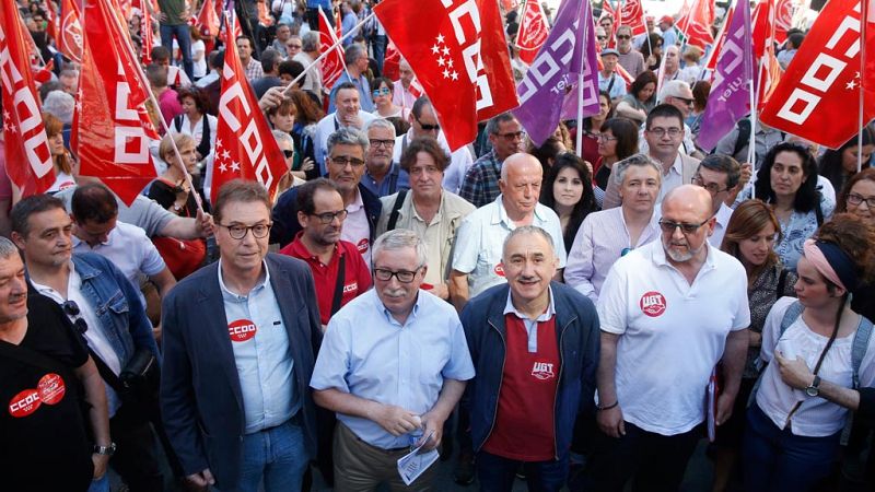 Manifestación celebrada el pasado junio convocada por CC.OO. y UGT
