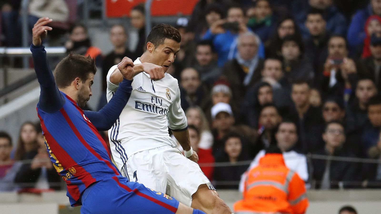 Imagen del último Clásico, Barça-Madrid, disputado el pasado 3 de diciembre