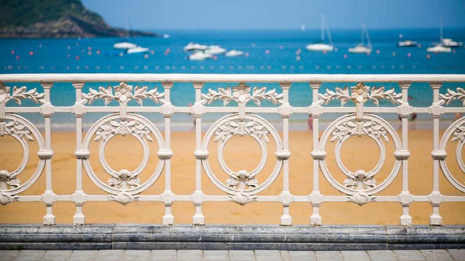 Playa de La Concha, en San Sebastián.