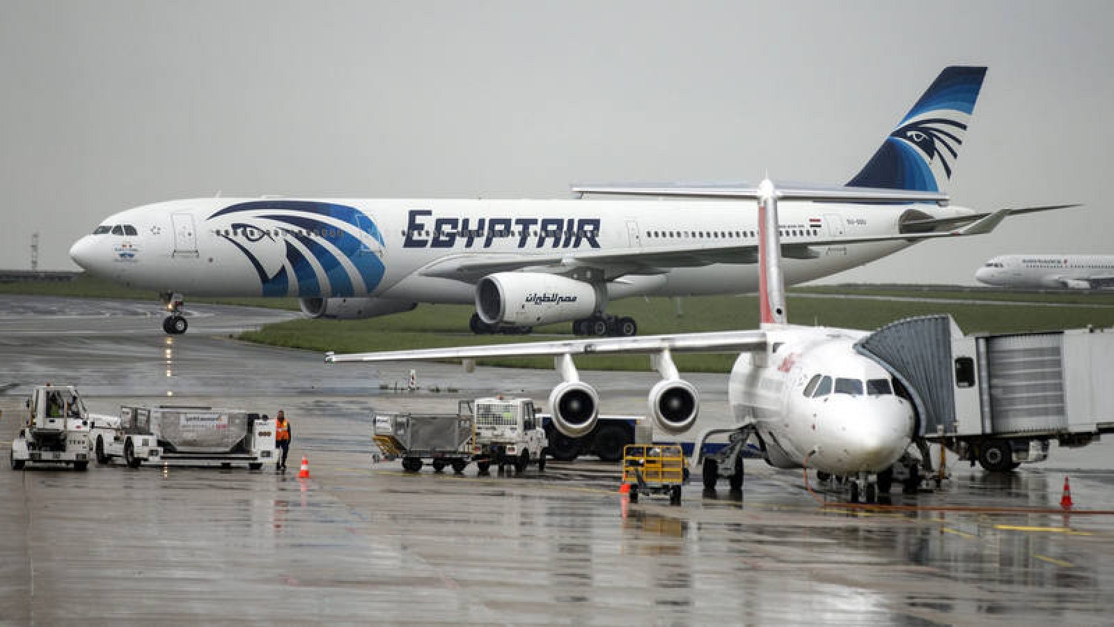Un Airbus A330 de la aerolínea Egyptair.