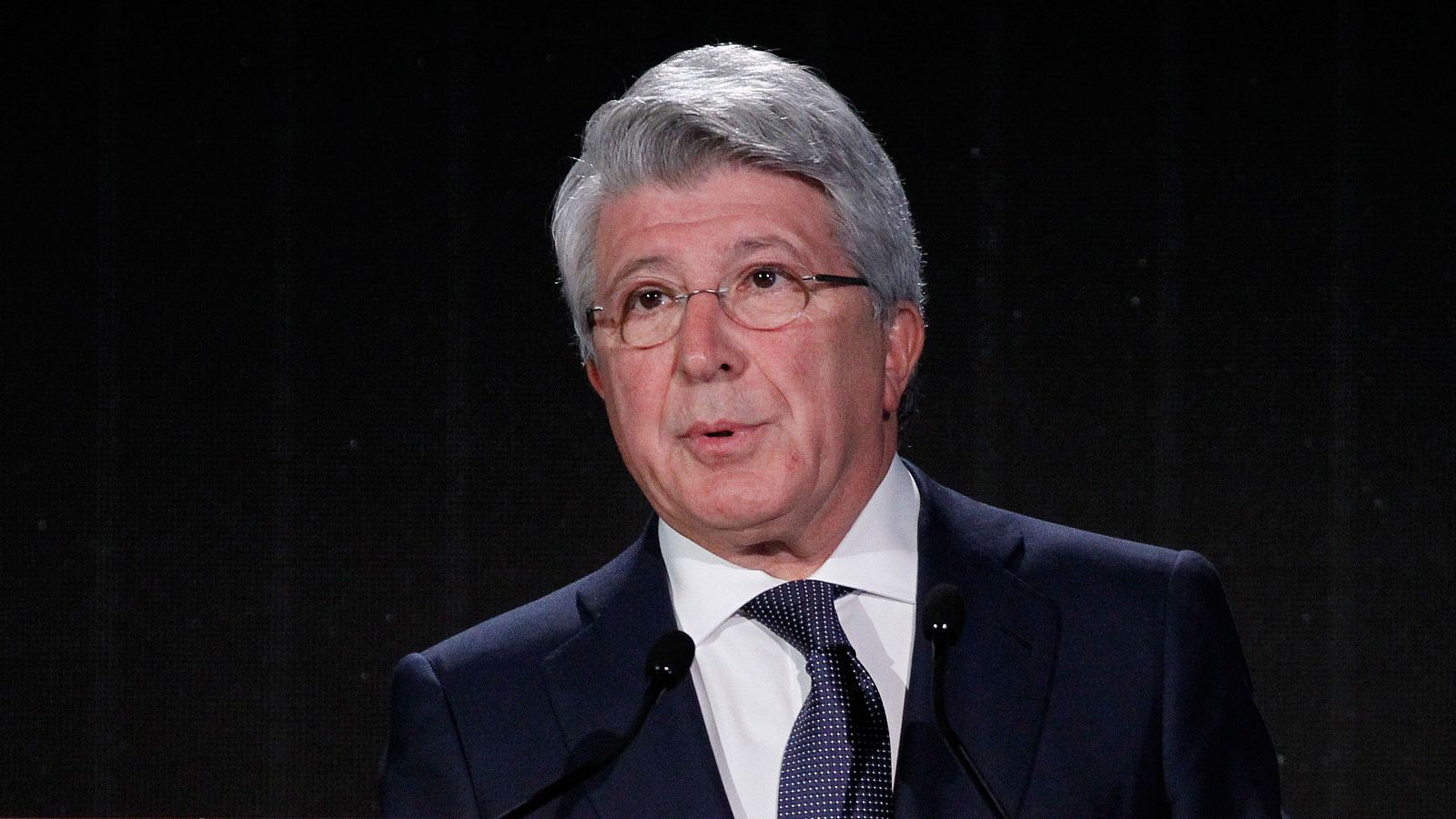 El presidente del Atlético de Madrid, Enrique Cerezo