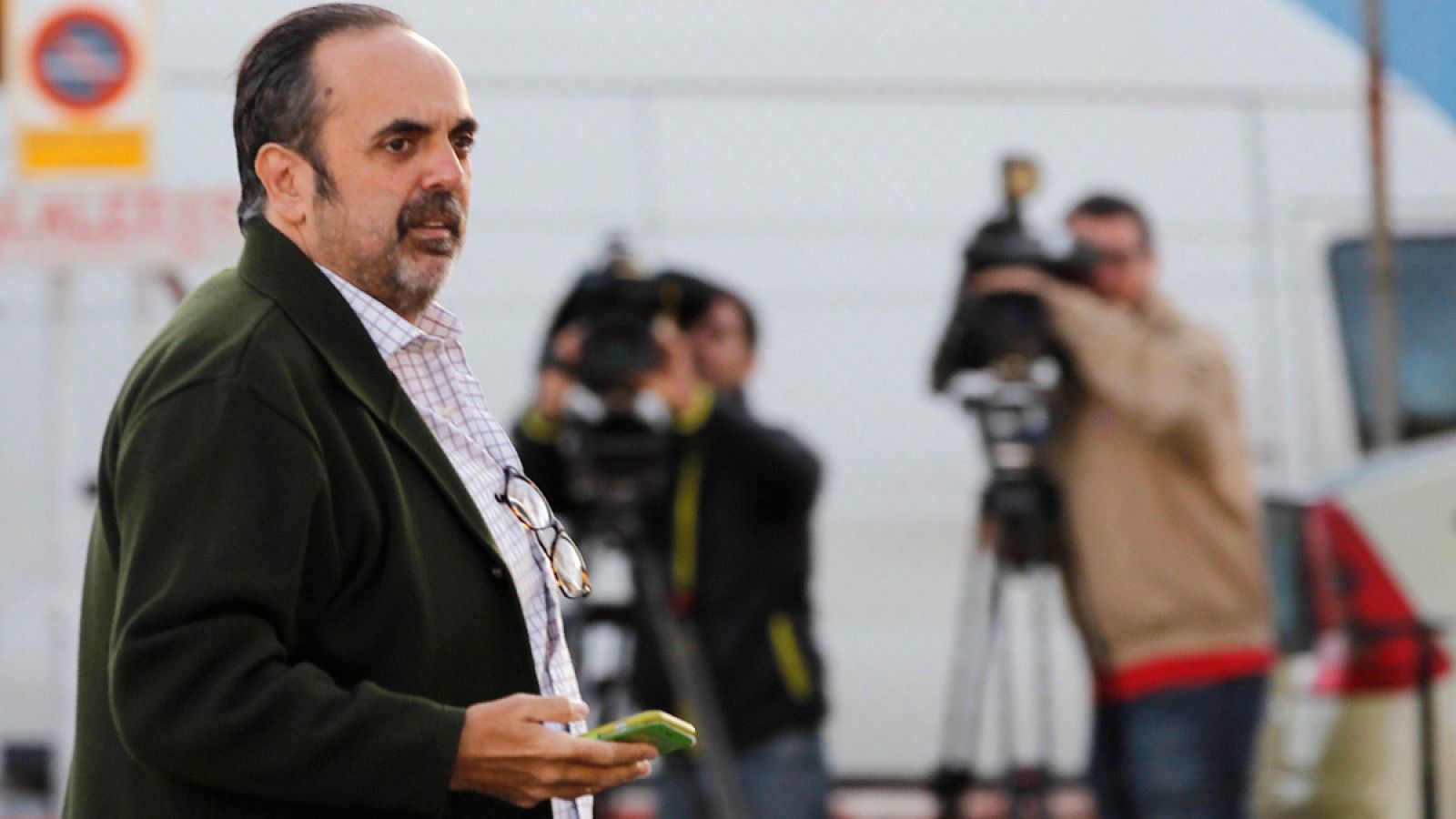 El exalcalde de Majadahonda Guillermo Ortega, llegando a la sede de la Audiencia Nacional.