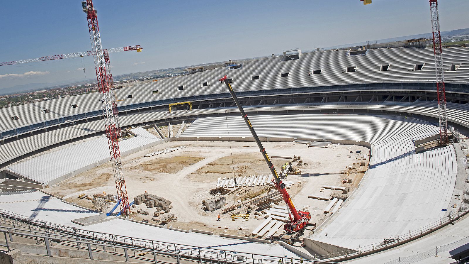 Imagen de archivo de las obras en el estadio de la Peineta.