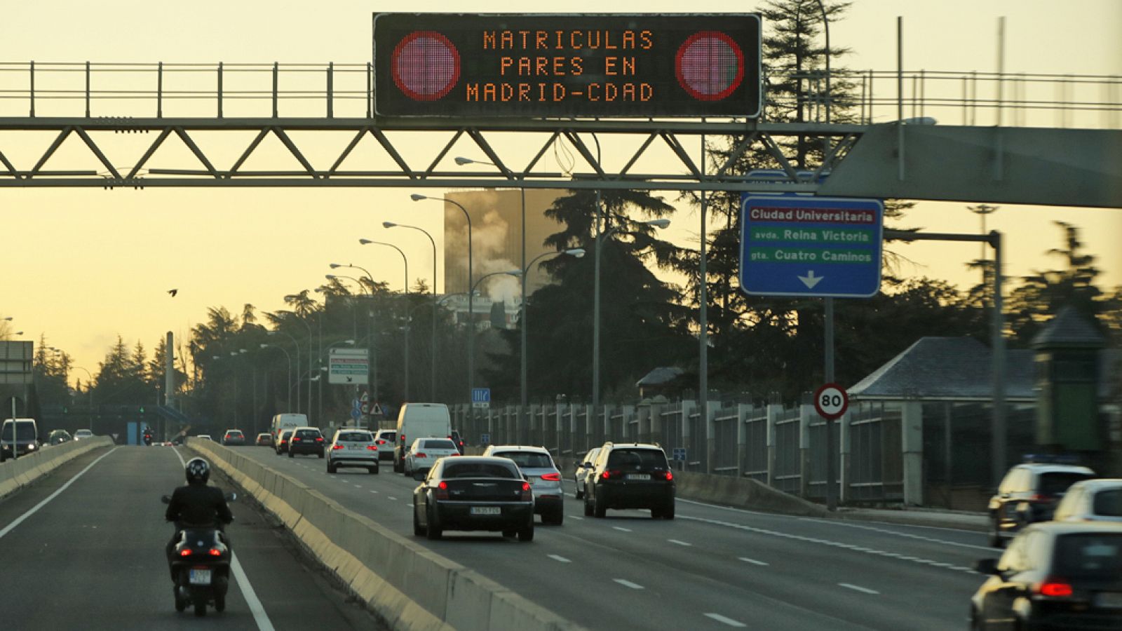 Restricciones de tráfico en Madrid por la alta contaminación