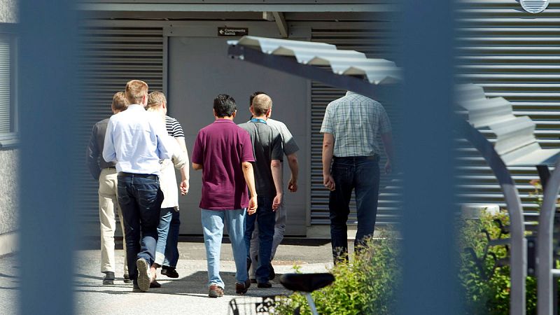 Imagen de archivo de una fábrica de Finlandia