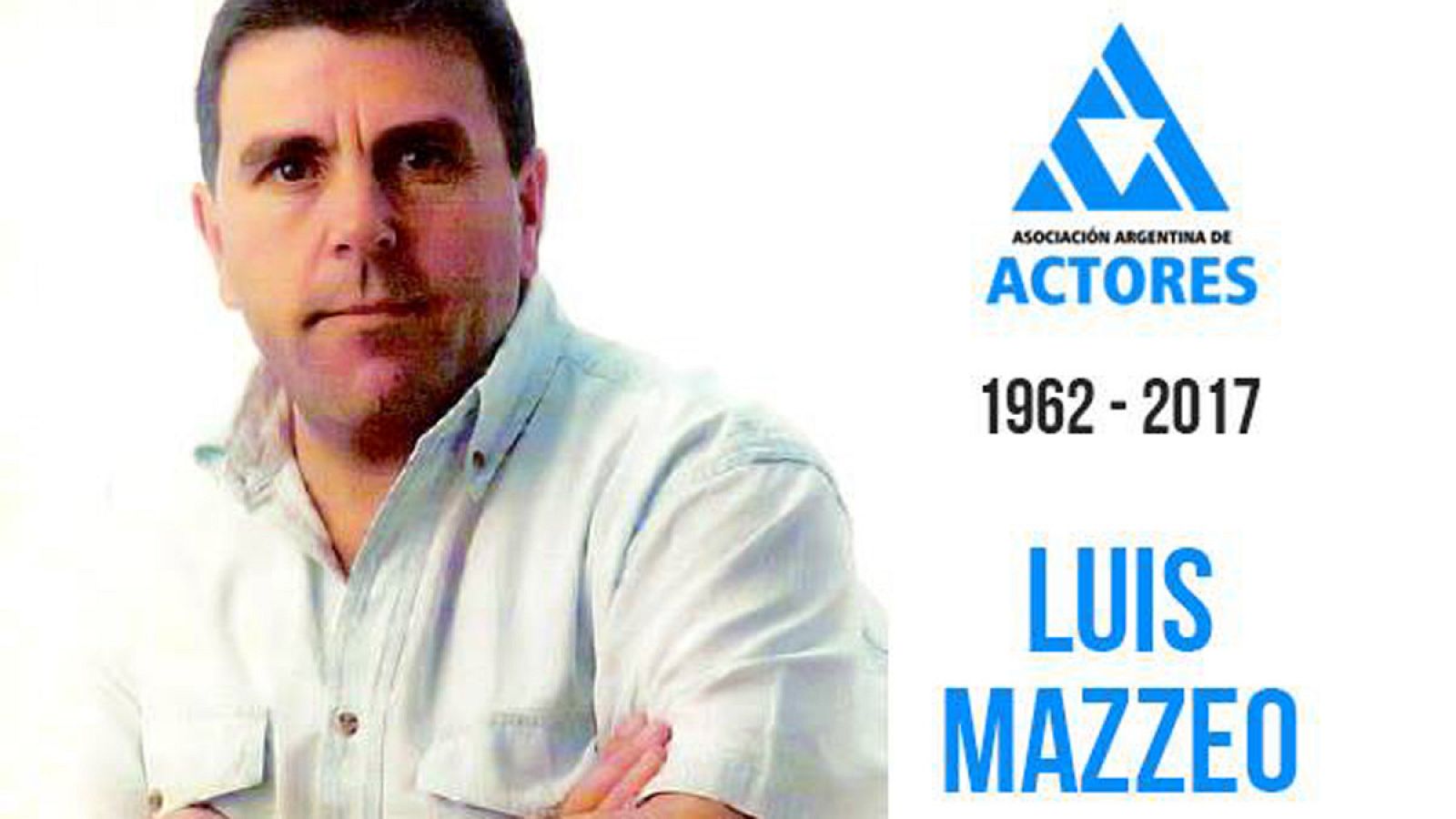 Imagen de archivo del actor Luis Mazzeo