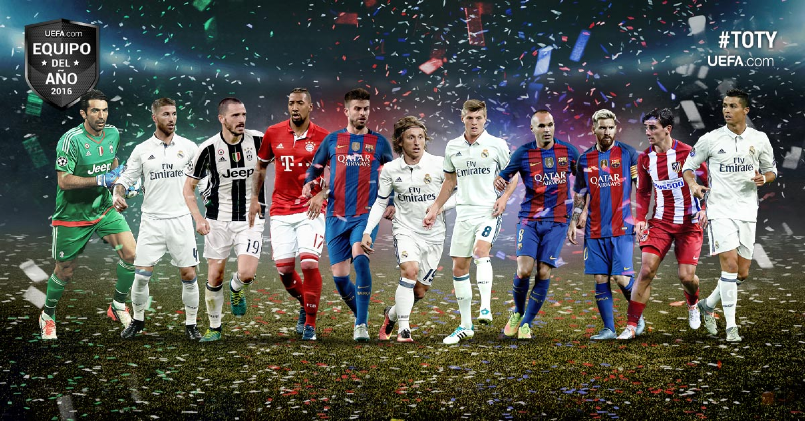 Equipo del año 2016 de la UEFA