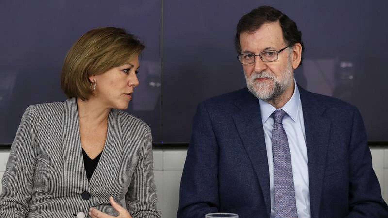 Rajoy y Cospedal en la reunión del Comité Ejecutivo Nacional del PP