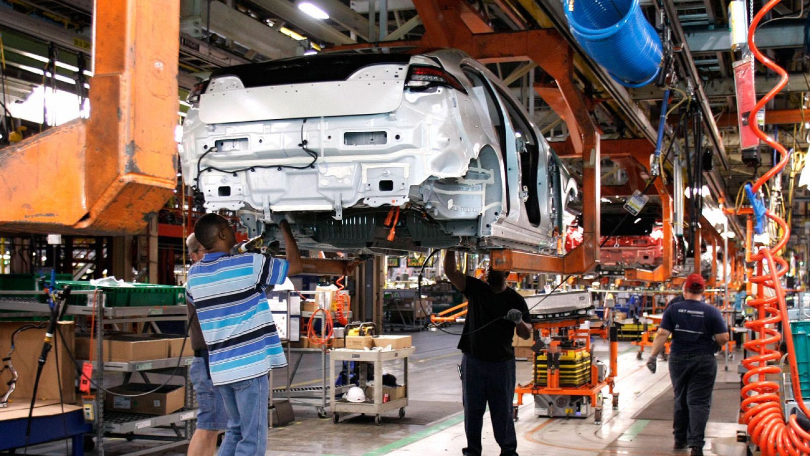 Imagen de archivo de una planta de General Motors en Michigan, Estados Unidos.