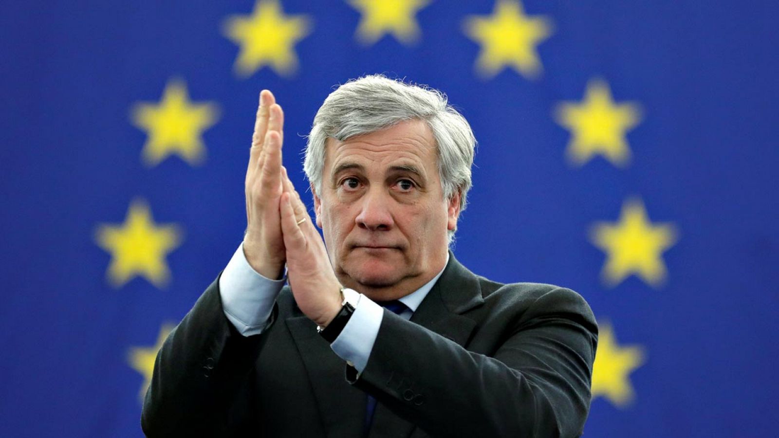 El nuevo presidente del Parlamento Europeo, el italiano Antonio Tajani