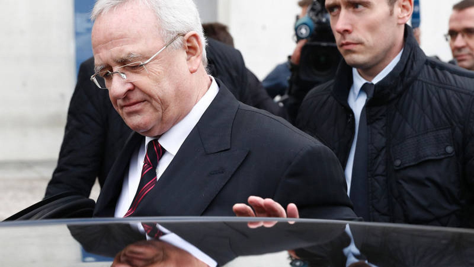 El expresidente de Volkswagen, Martin Winterkorn, a su llegada al parlamento alemán para declarar ante la comisión que investiga el trucaje de motores de la compañía.