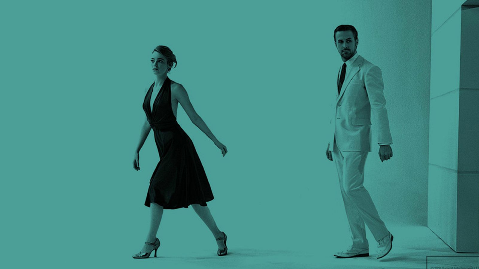 Emma Stone y Ryan Gosling en 'La ciudad de las estrellas (La La Land)'