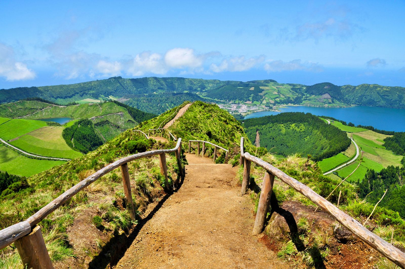 Vista de las islas Azores (Portugal)