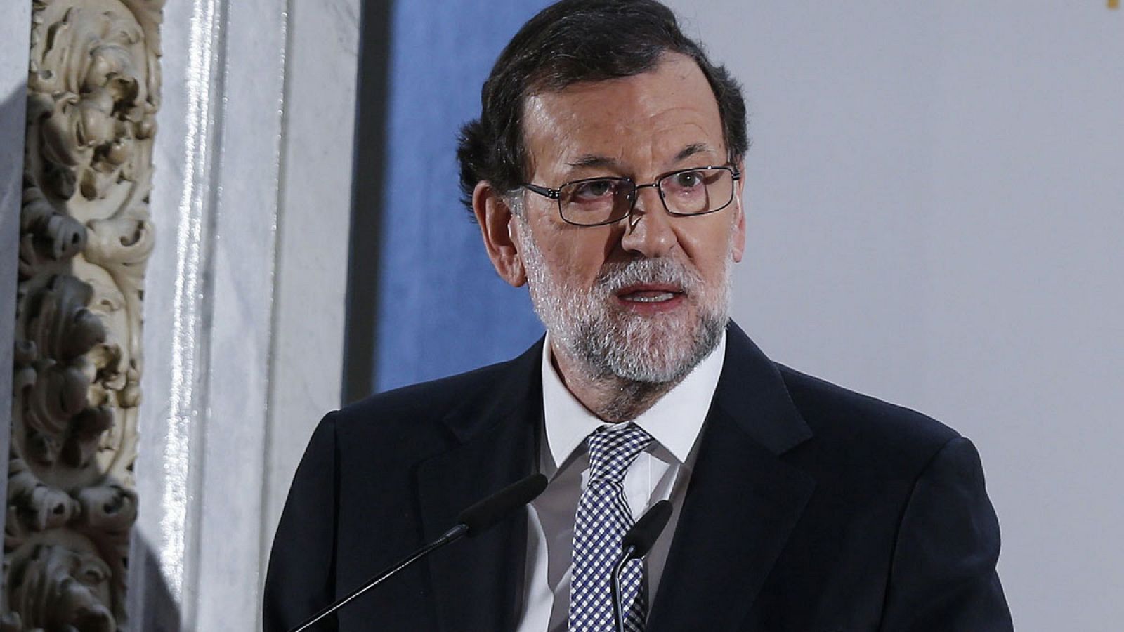 El presidente del Gobierno, Mariano Rajoy, durante su intervención en el Foro ABC celebrado en el Casino de Madrid.