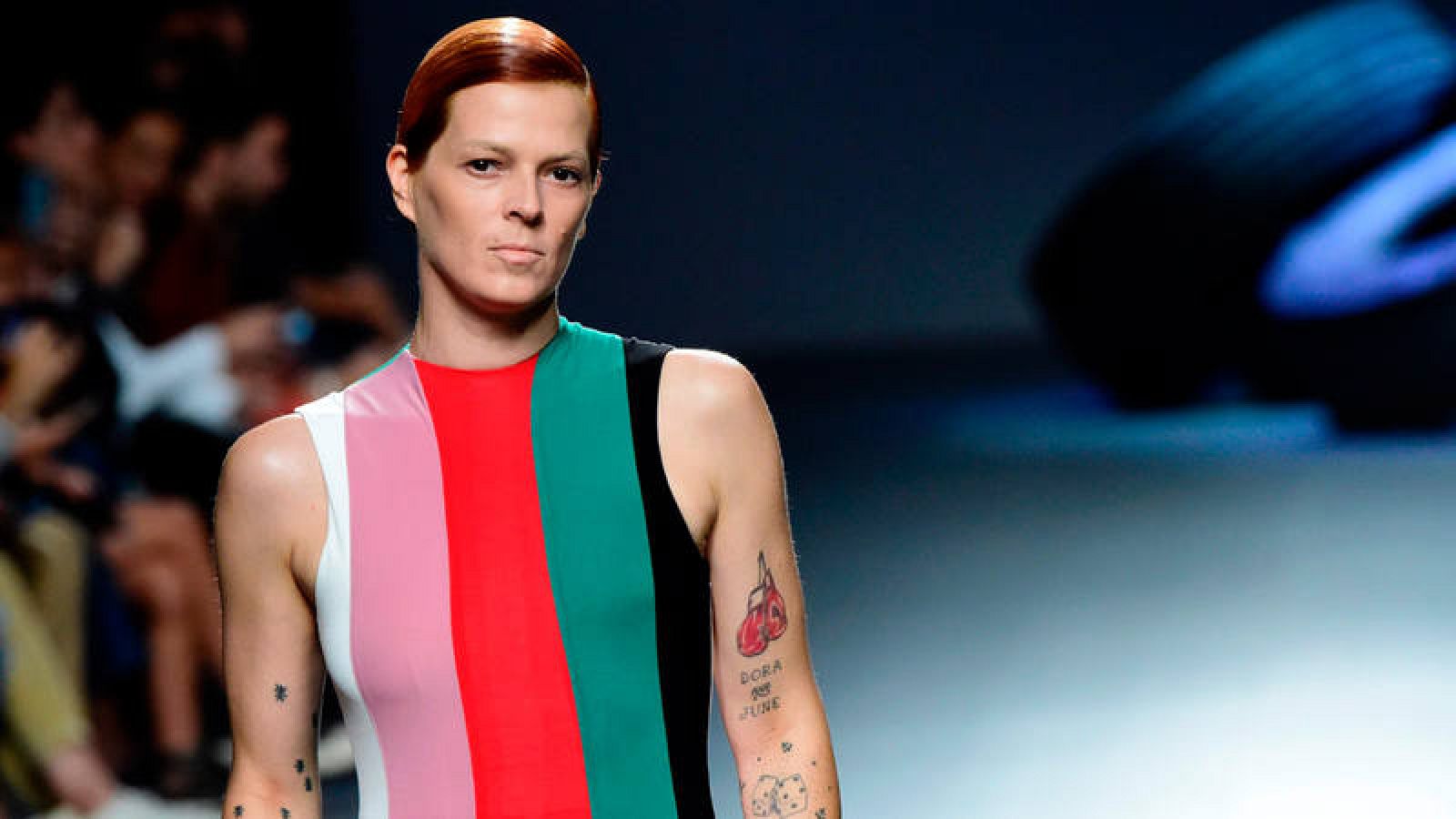  Bimba Bosé, en un desfile del diseñador David Delfín en Madrid, en 2015.