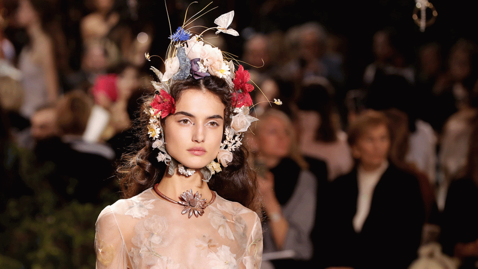 La española Blanca Padilla en el desfile de Dior.