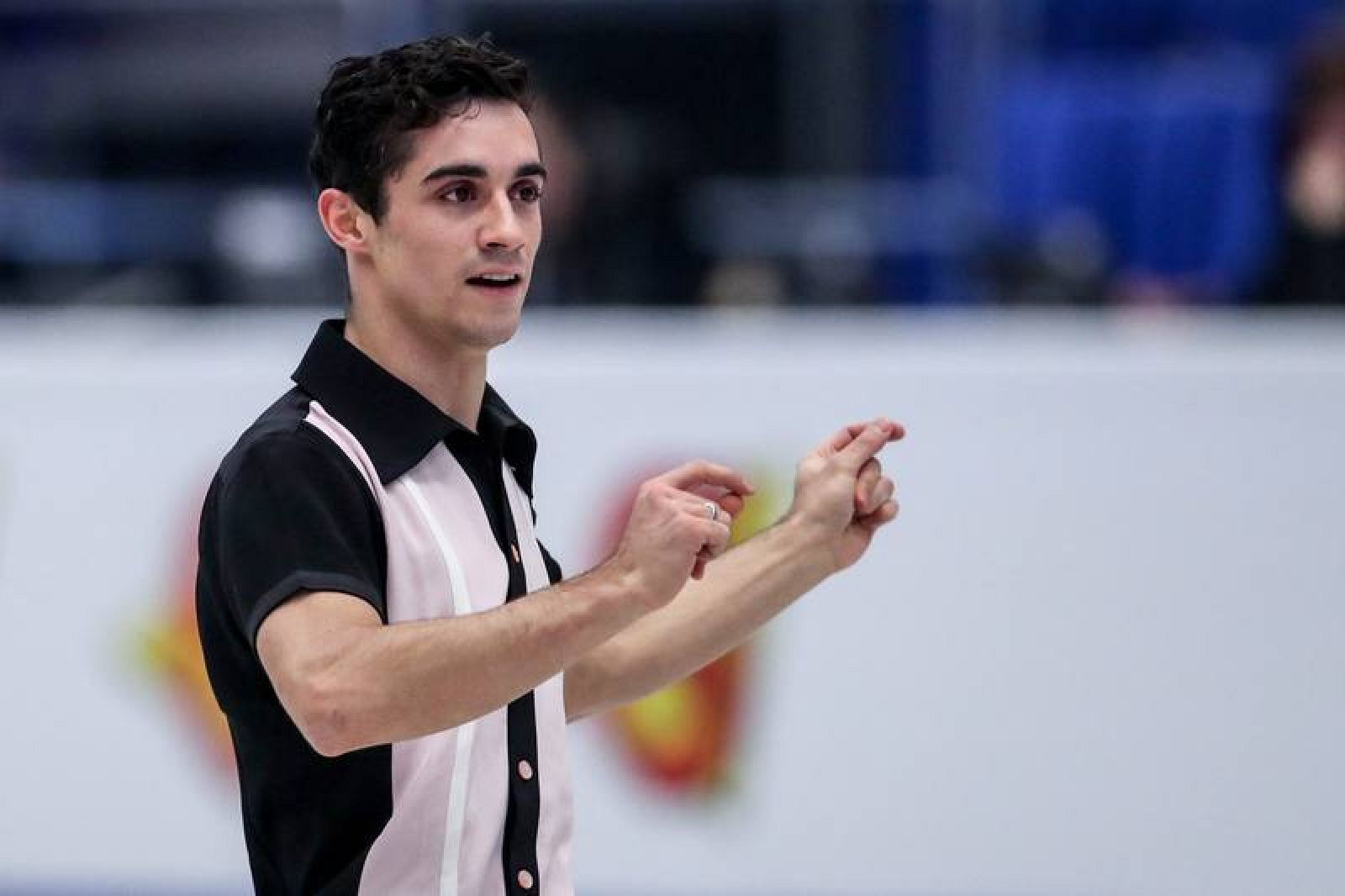 Javier Fernández durante el pasado campeonato de Europa, donde se ha proclamado campeón.