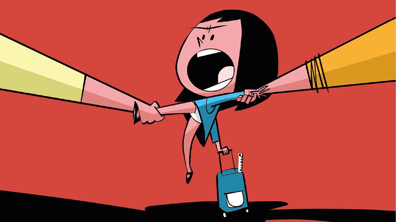 Fragmento de la portada de 'Custodia compartida'