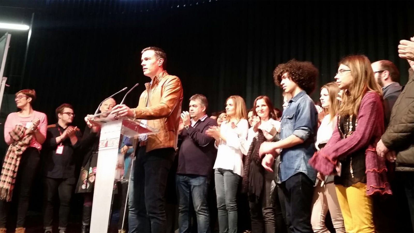 El ex secretario general del PSOE, Pedro Sánchez, durante un acto en Zaragoza