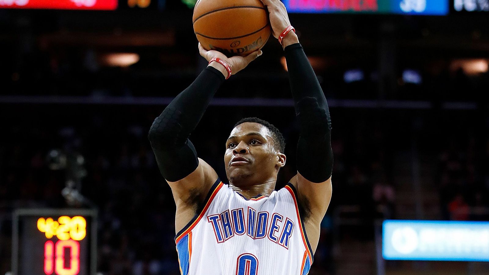 Russell Westbrook, gran estrella de los Thunder.