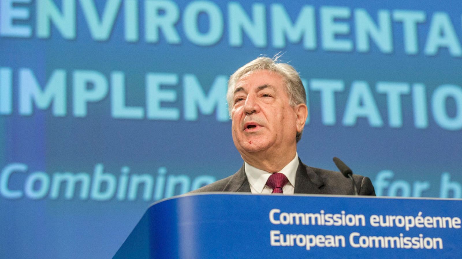 El comisario europeo de Medio Ambiente, Karmenu Vella