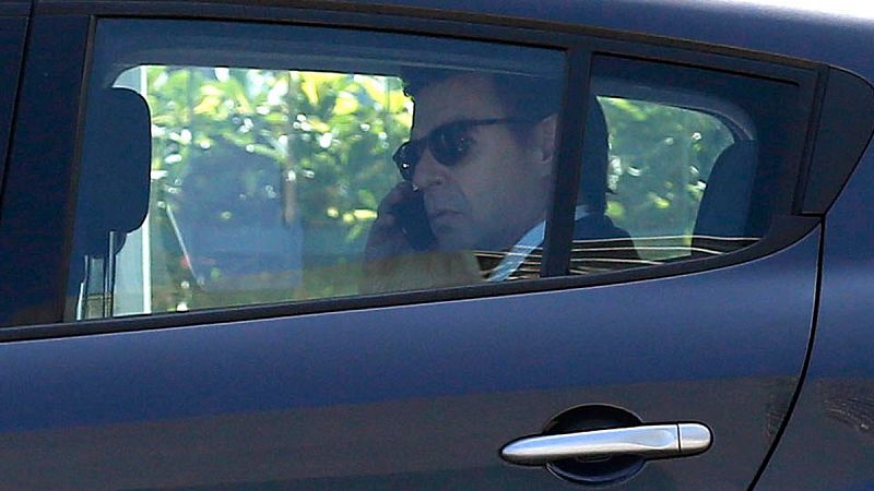 El exministro de Industria José Manuel Soria abandona en coche el Juzgado de Instrucción número 6 de Las Palmas