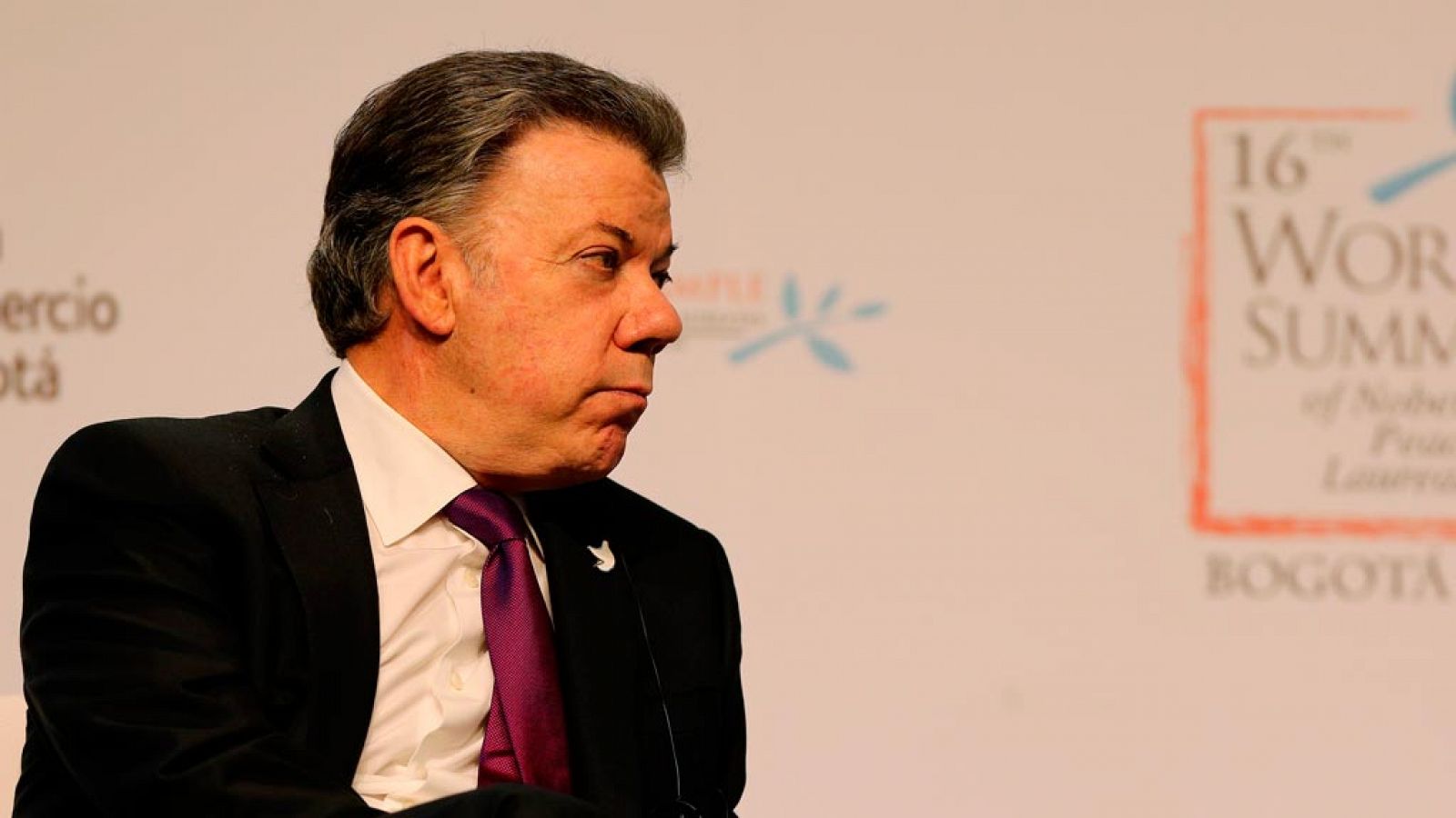 El presidente de Colombia, Juan Manuel Santos, durante un acto reciente