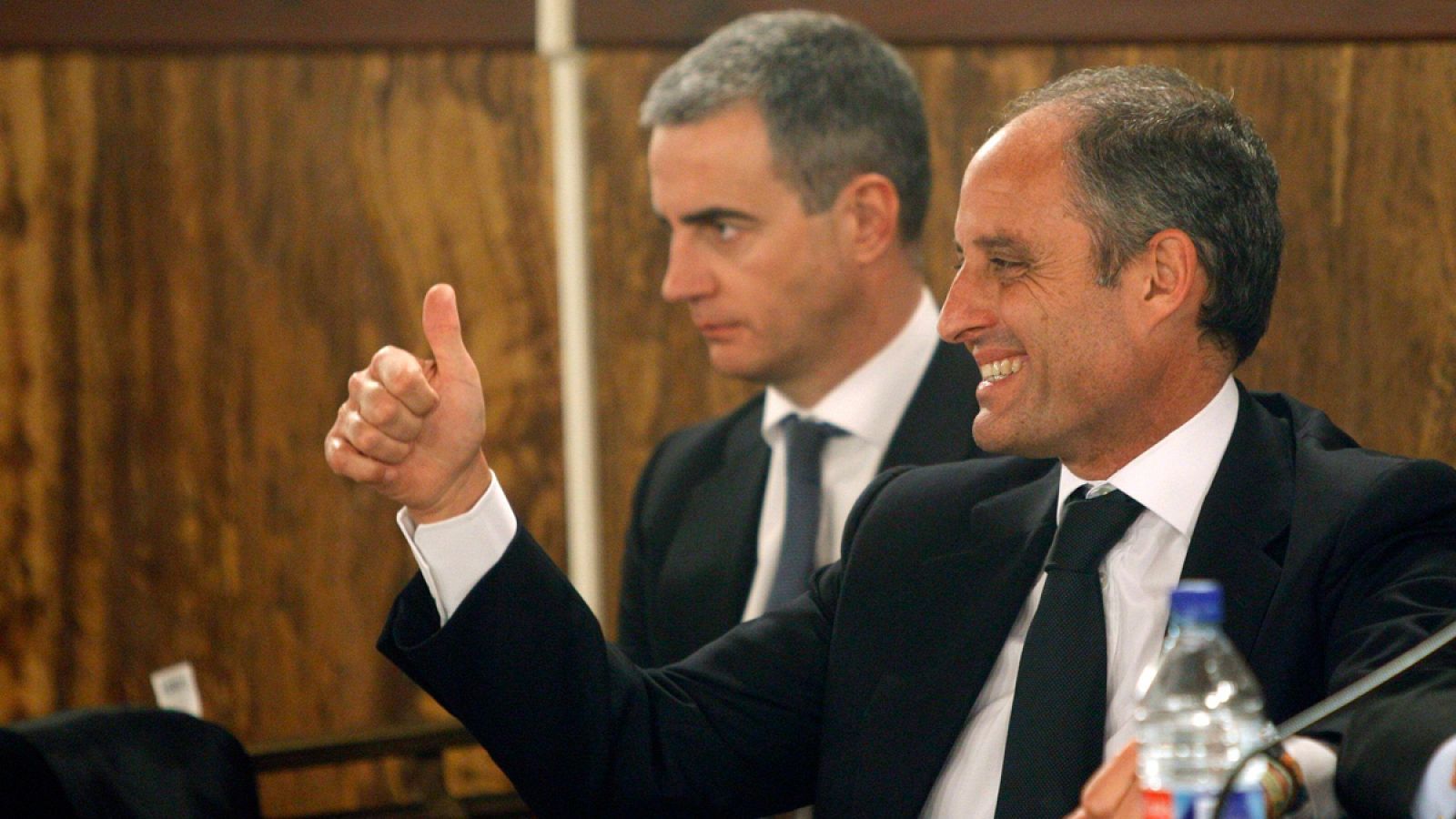 El expresident de la Generalitat valenciana, Francisco Camps, y el exsecretario general del PPCV, Ricardo Costa