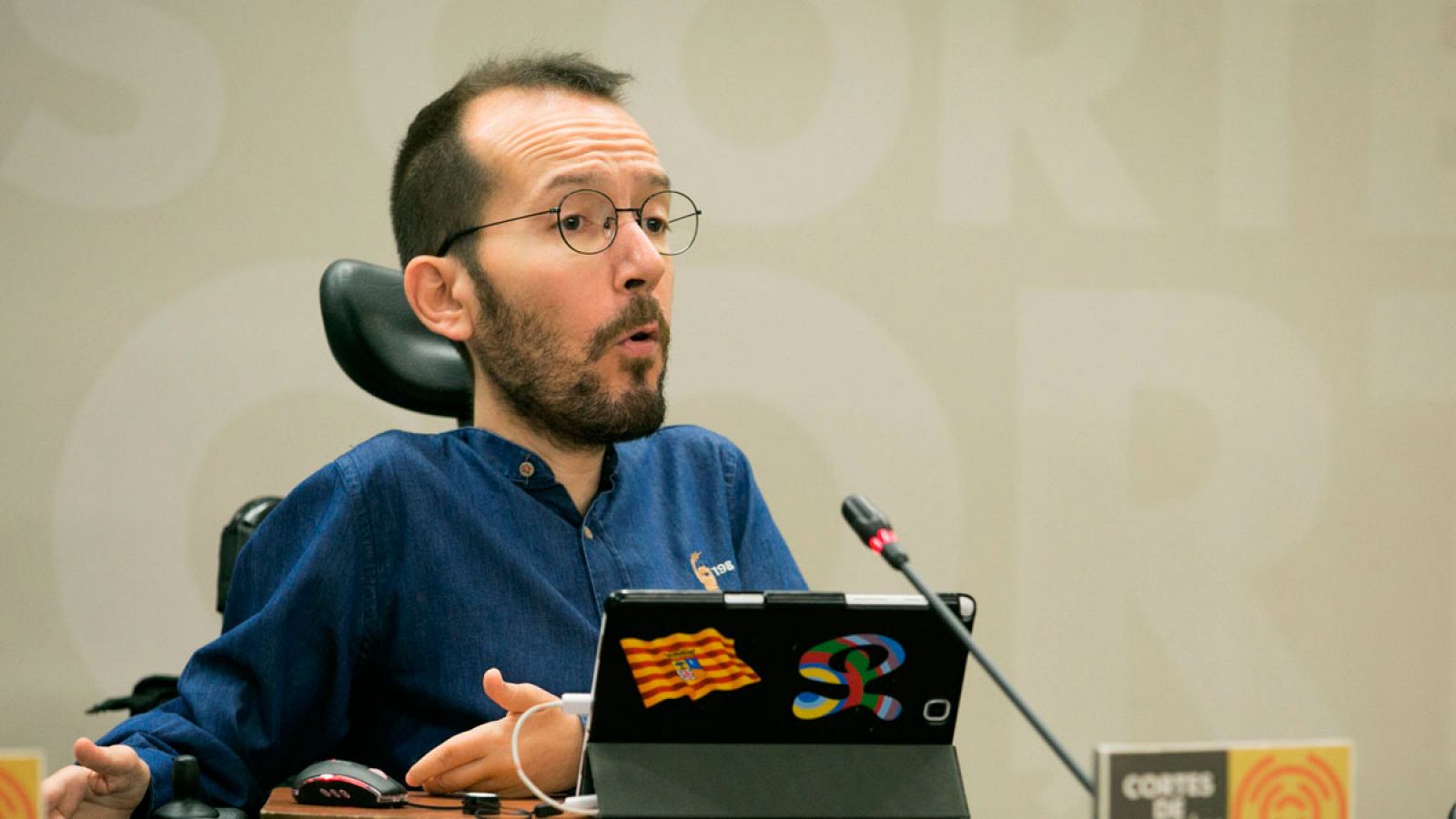 El secretario de Organización de Podemos, Pablo Echenique