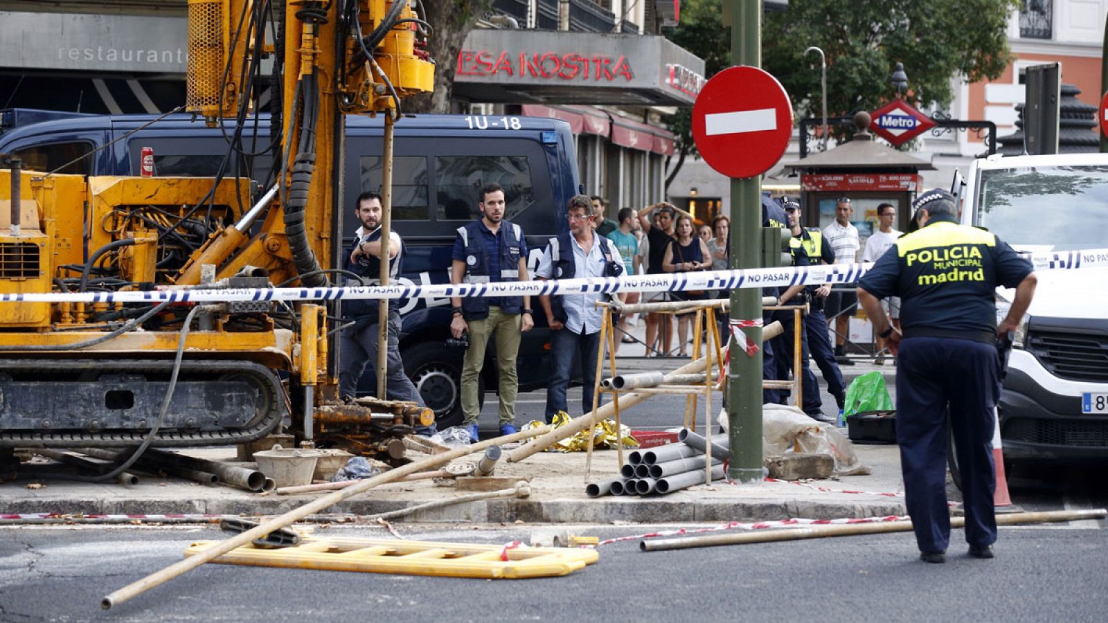 Imagen de archivo de la muerte de un trabajador por accidente laboral en Madrid.