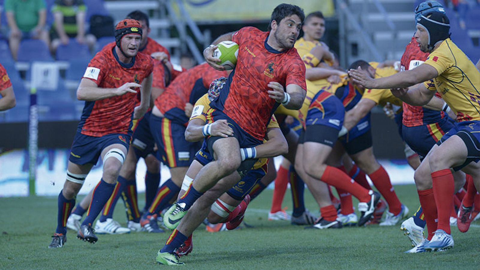 Imagen de archivo de un partido de rugby entre Rumanía-España