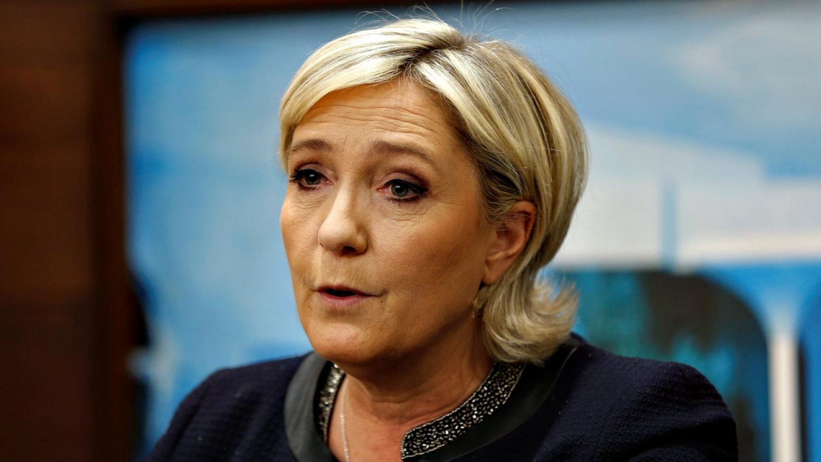 La líder del Frente Nacional y candidata a la presidencia de Francia, Marine le Pen