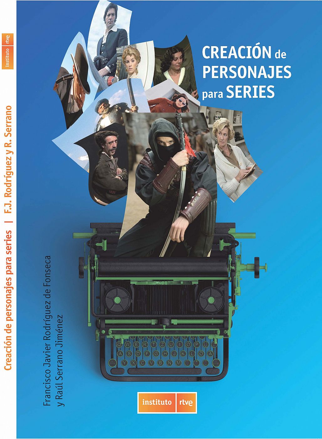 Portada libro creación de personajes para series