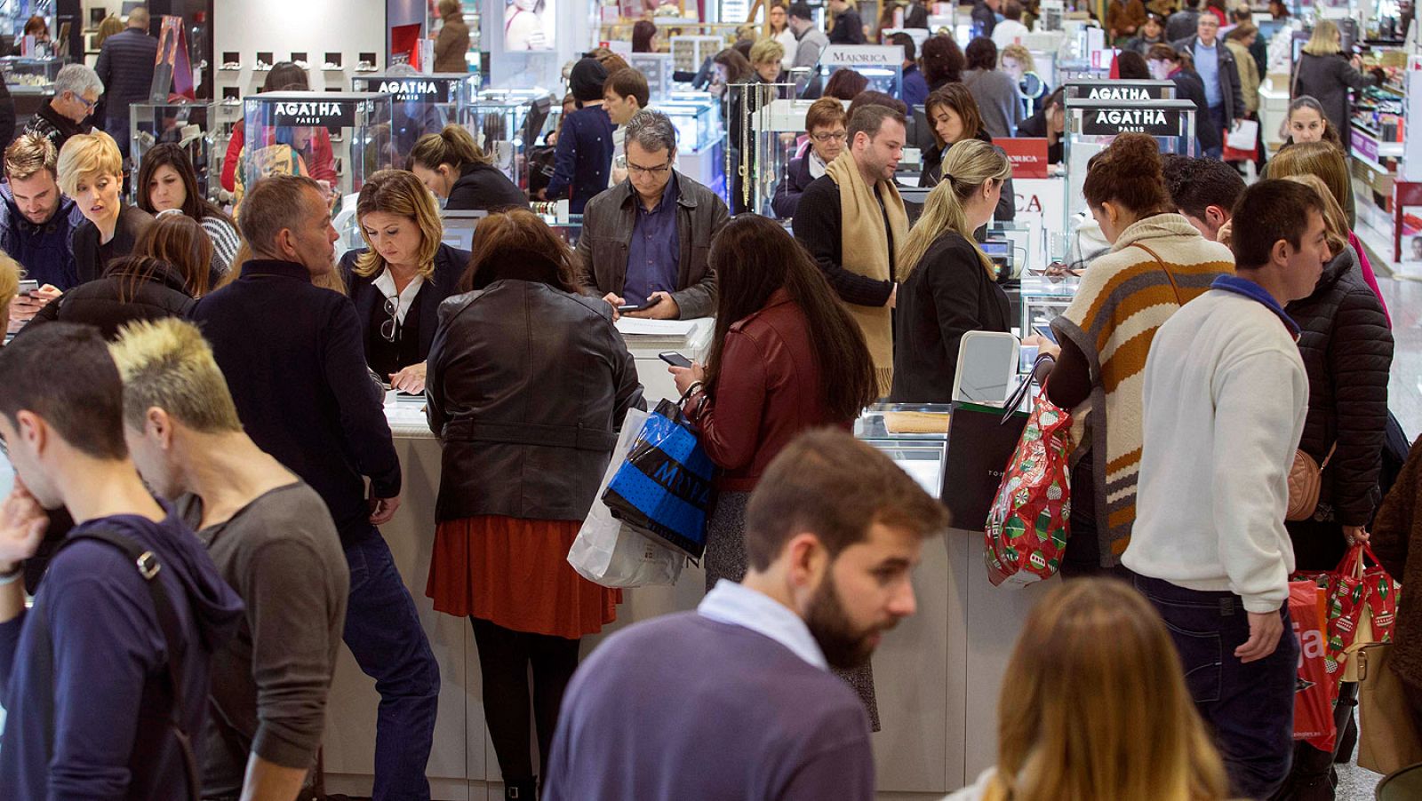 Imagen de archivos de compras en grandes almacenes