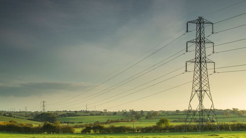 Torres de alta tensión.