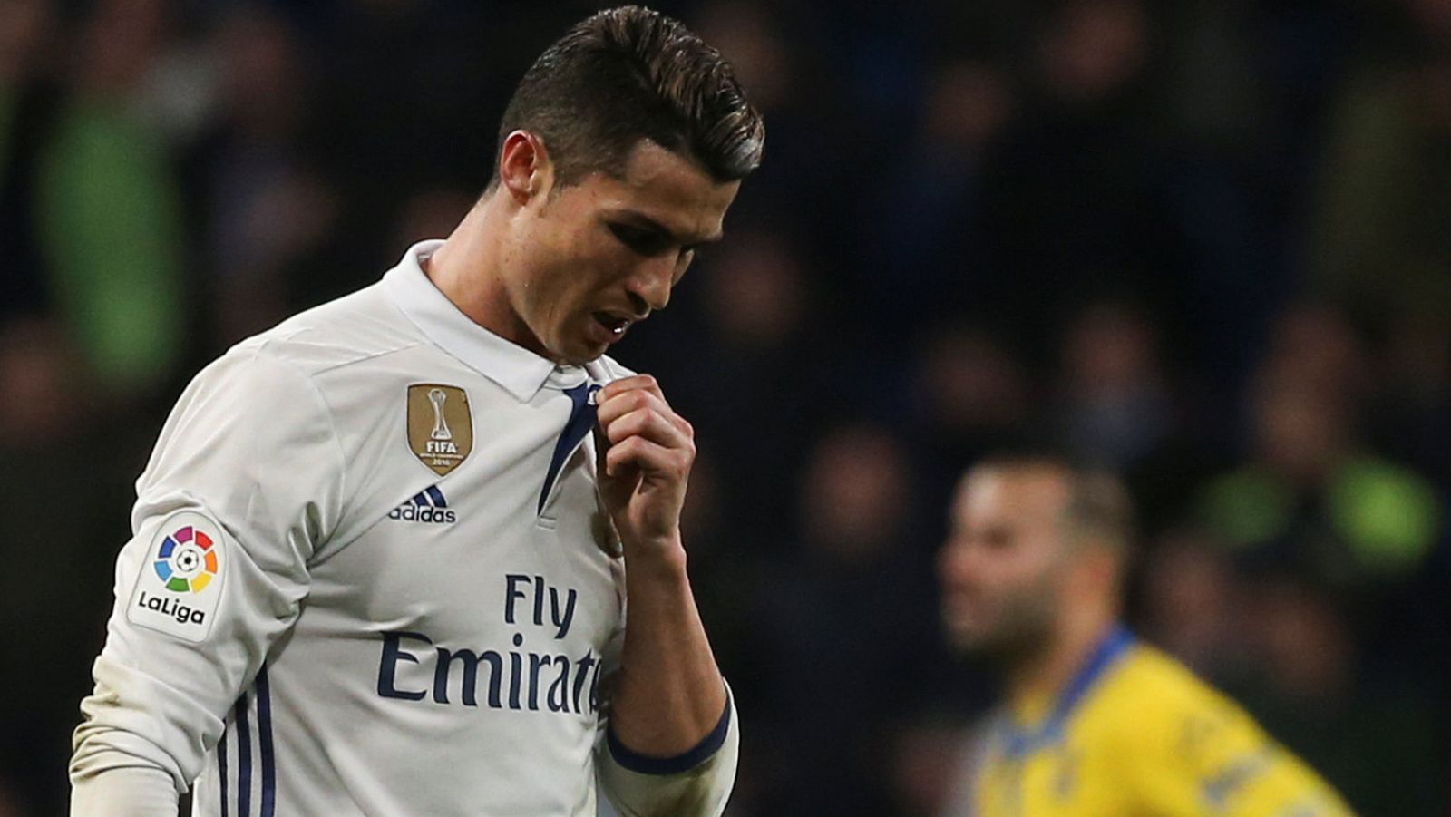 Cristiano Ronaldo, cabizbajo en el partido contra Las Palmas