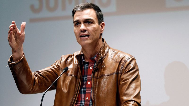 Pedro Sánchez expone su proyecto en un acto en Burlada (Navarra)