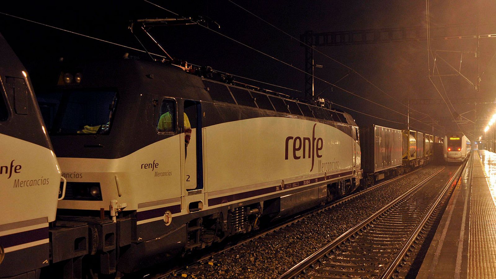 Imagen de archivo de un tren de Renfe mercancías