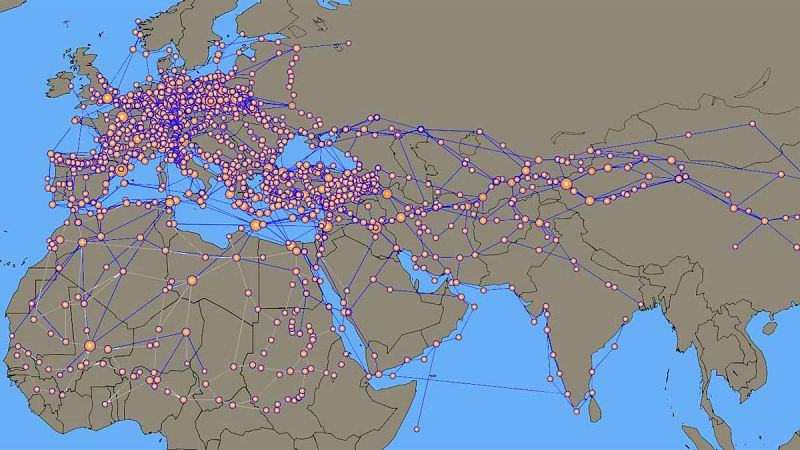 El estudio del CSIC ha tomado como modelo las pautas de expansión de la Peste Negra a mediados del siglo XIV.