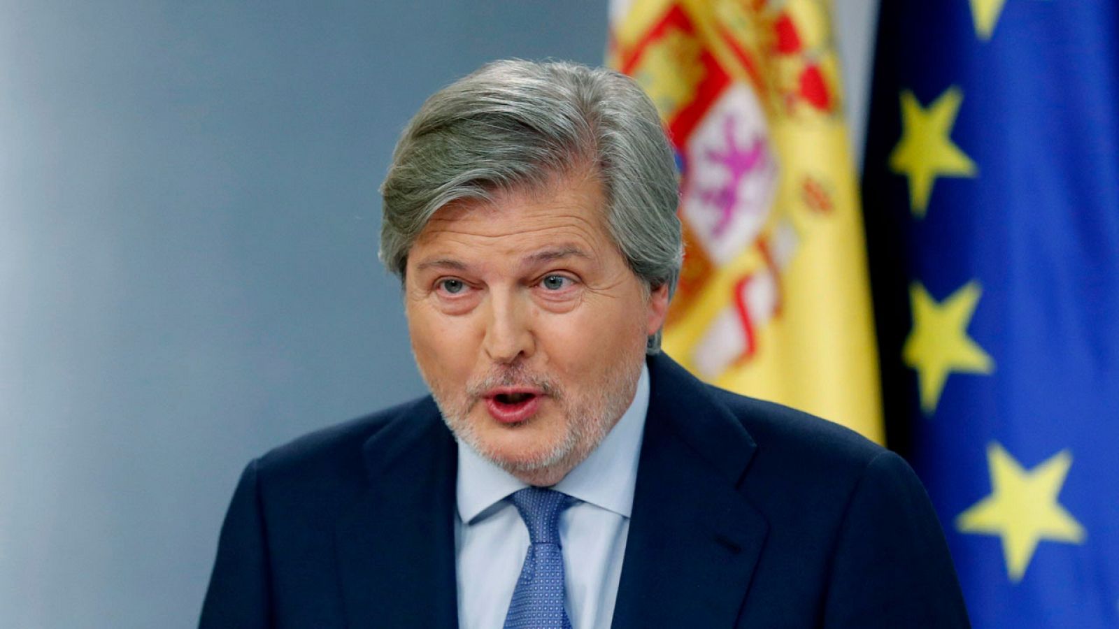 El portavoz del Gobierno, Íñigo Méndez de Vigo, en la rueda de prensa tras el Consejo de Ministros