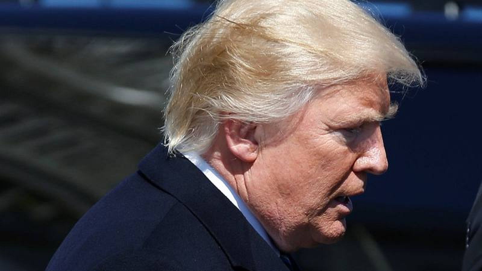 El presidente de los EE.UU. Donald Trump, fotografiado en el Capitolio, Washington