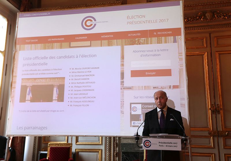 Once aspirantes logran los avales para presentarse a las presidenciales francesas