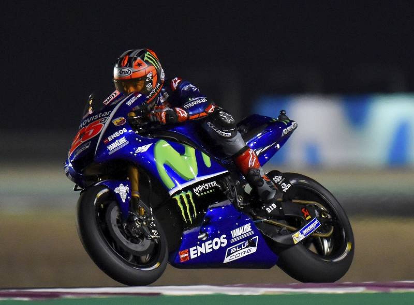 Viñales durante la segunda jornada de entrenamientos libres del Gran Premio de Catar.