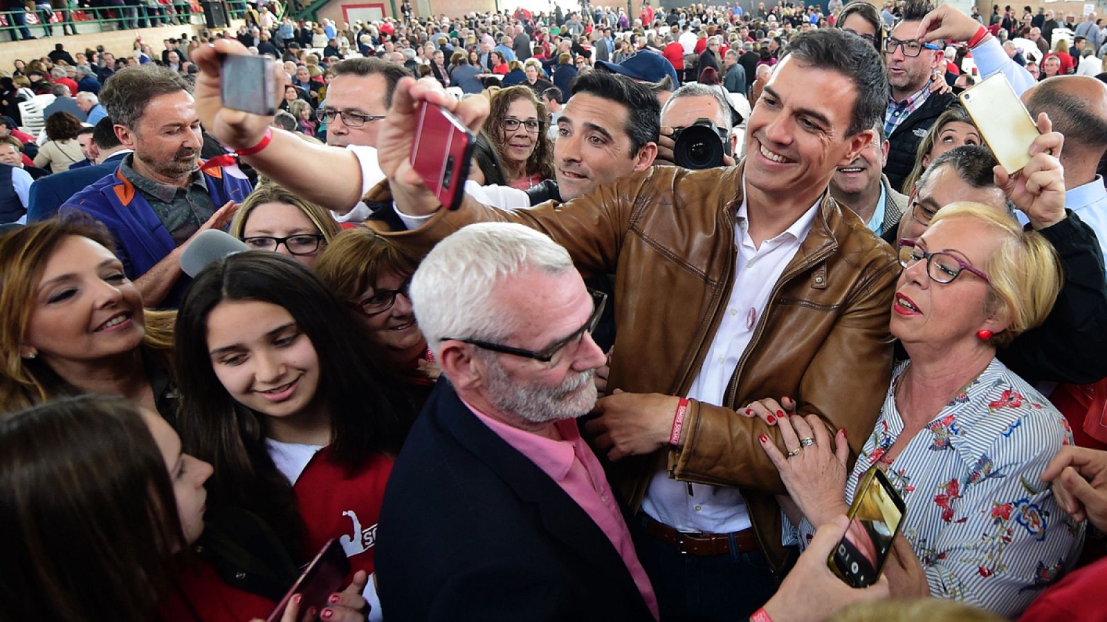 El candidato a las primarias socialistas Pedro Sánchez