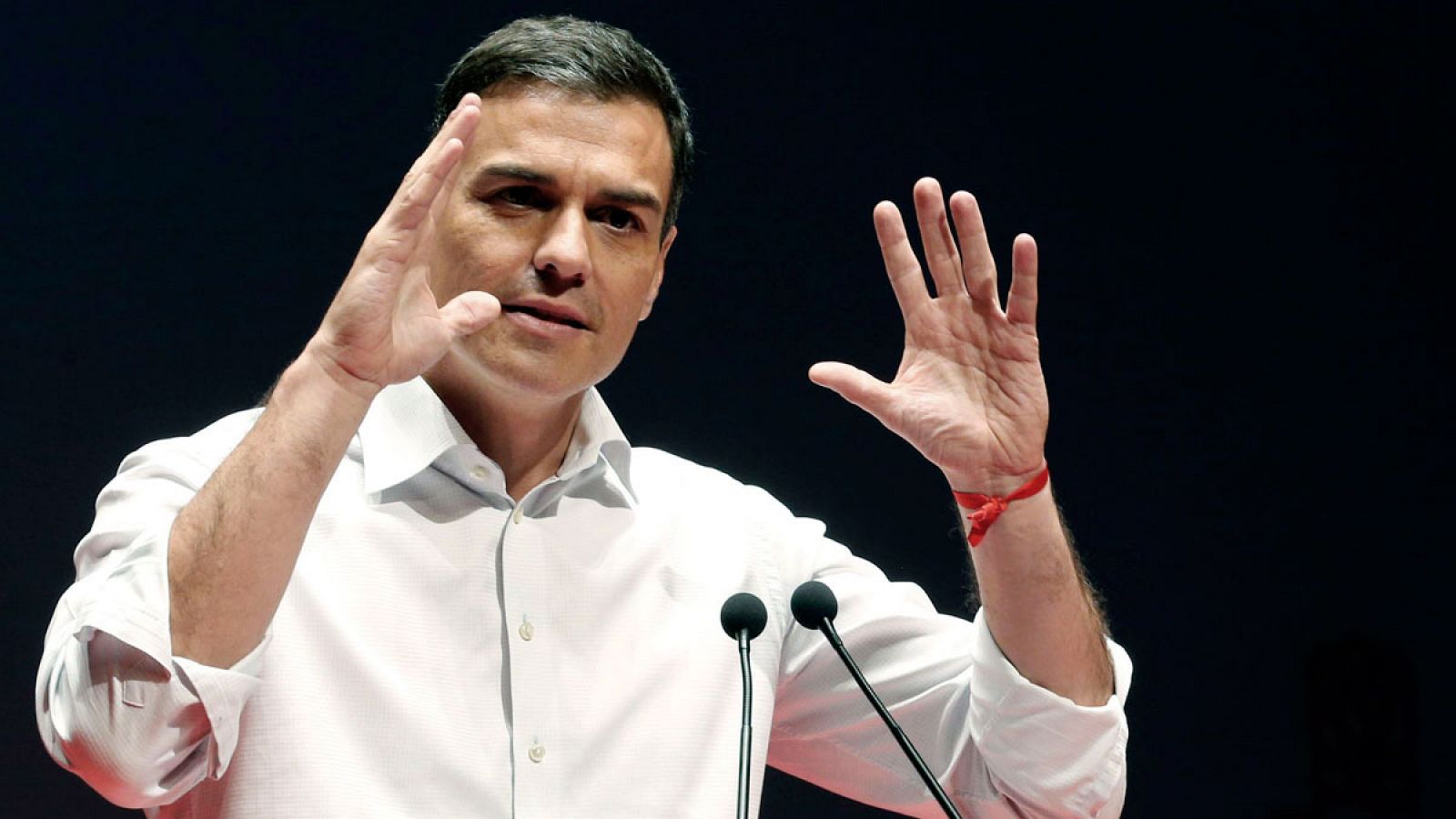 El exsecretario general del PSOE, Pedro Sánchez, un acto en Las Palmas de Gran Canaria el pasado 27 de marzo de 2017.