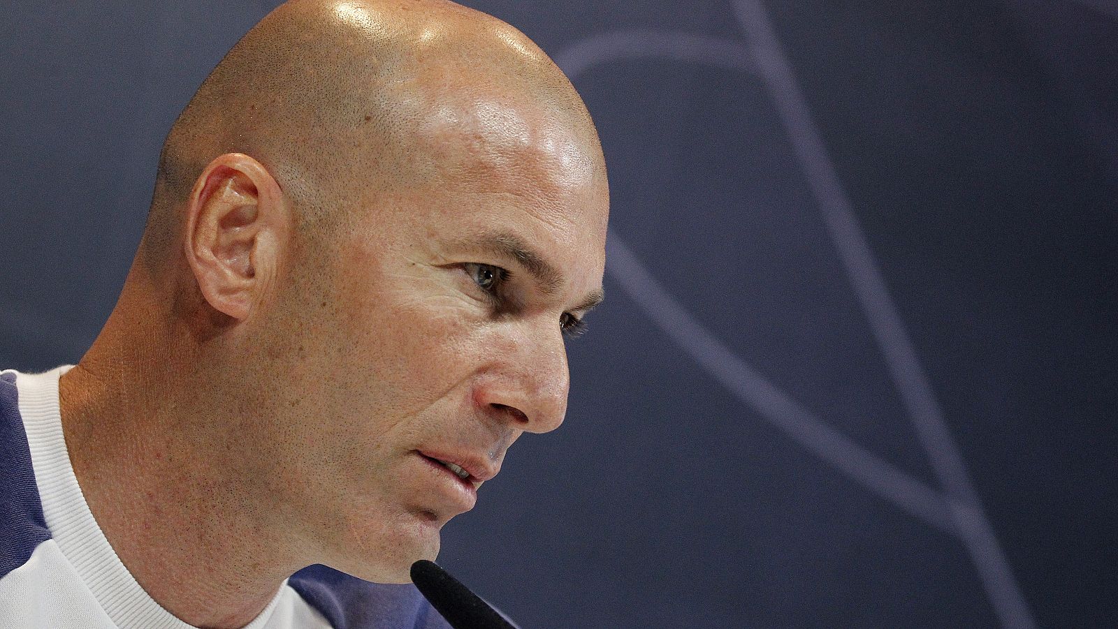 Zinedine Zidane, en rueda de prensa.