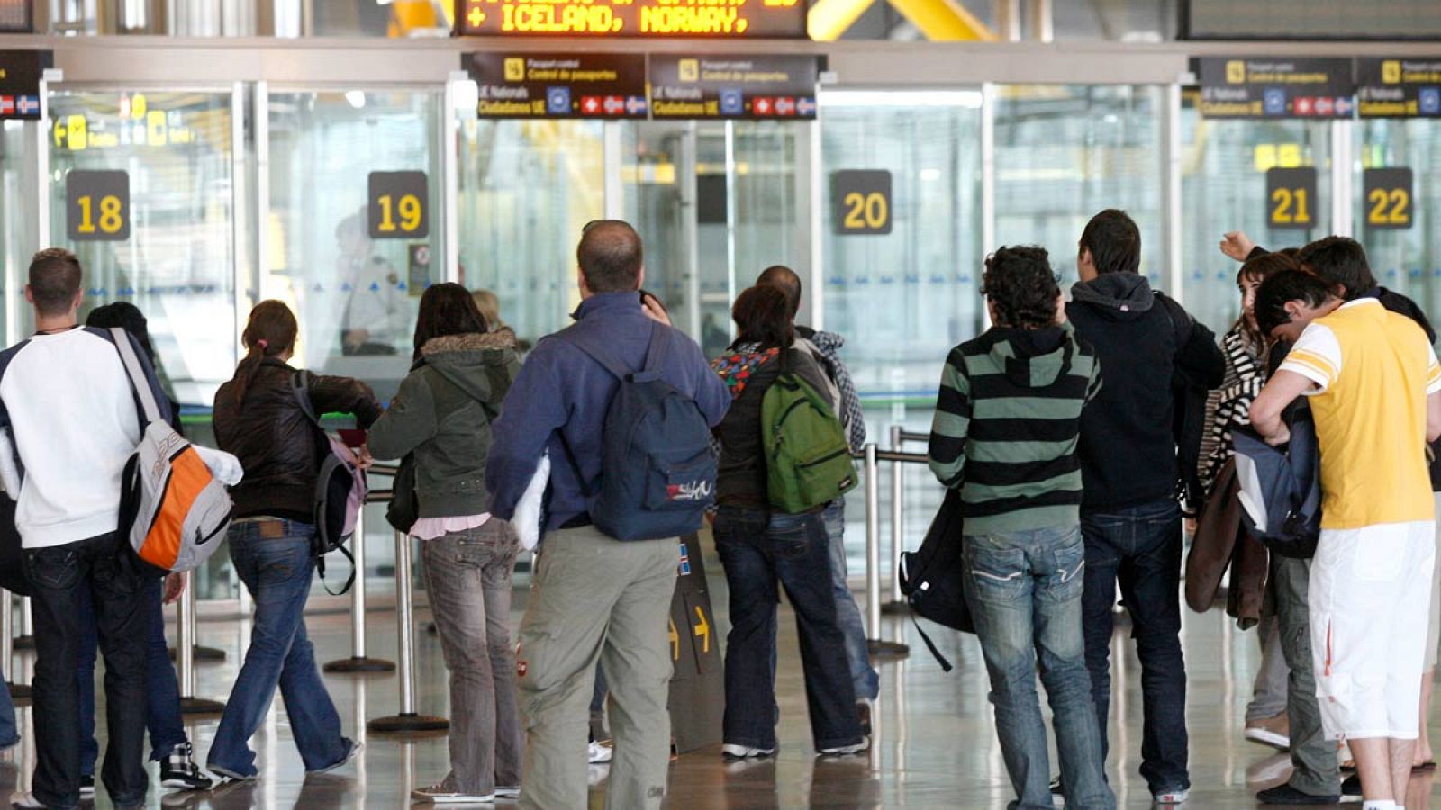 Aeropuerto de Madrid Barajas .