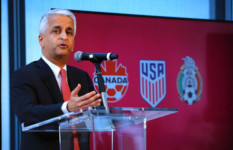 El presidente de la federeación estadounindense de fútbol, Sunil Gulati.